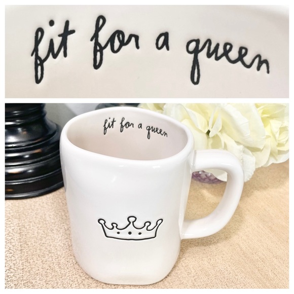 NWT Rae Dunn FIT FOR A QUEEN 👑 Ceramic Mug - Picture 1 of 5